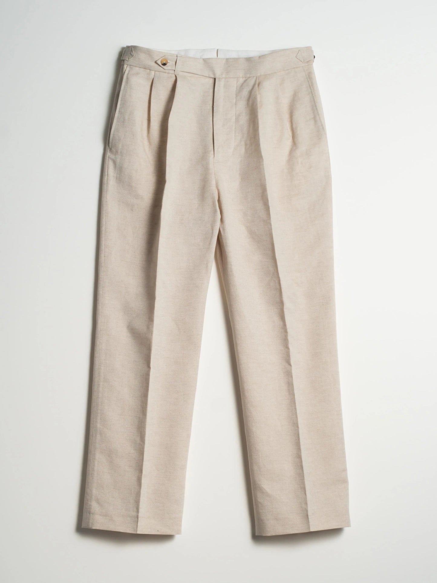 PANTALON ALLURE COTON/LIN ÉCRU FRIMAIRE PARIS