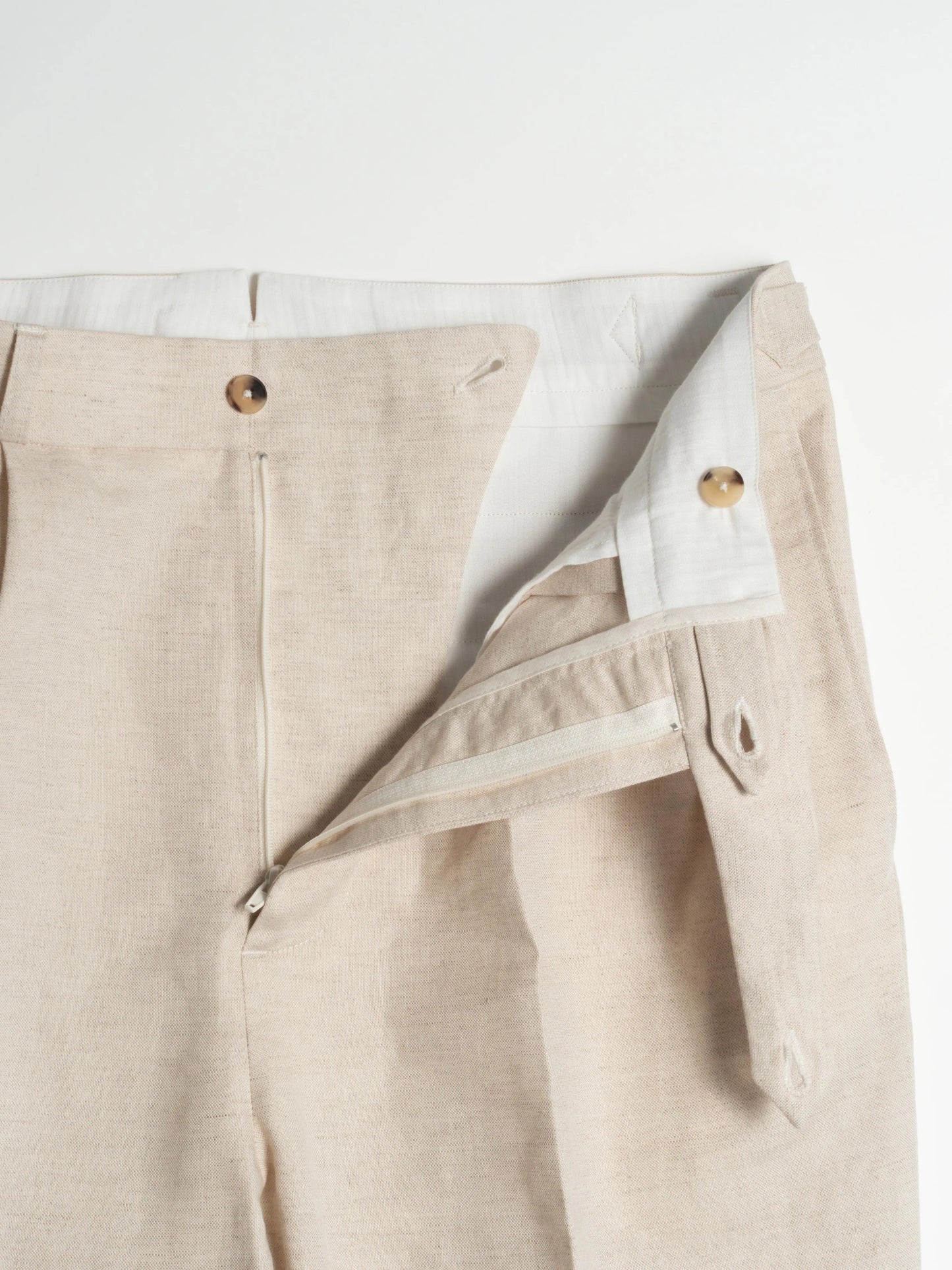 PANTALON ALLURE COTON/LIN ÉCRU FRIMAIRE PARIS