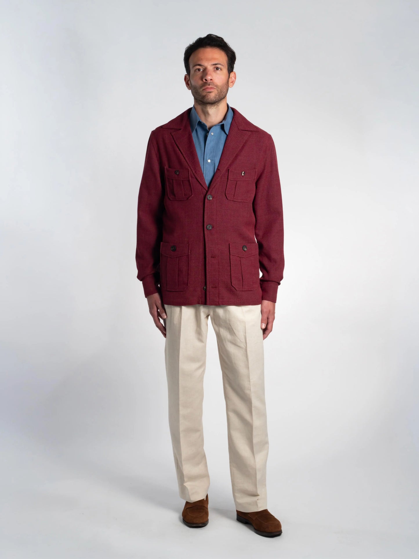 VESTE SAHARIENNE TONIO LAINE FROIDE BORDEAUX FRIMAIRE PARIS