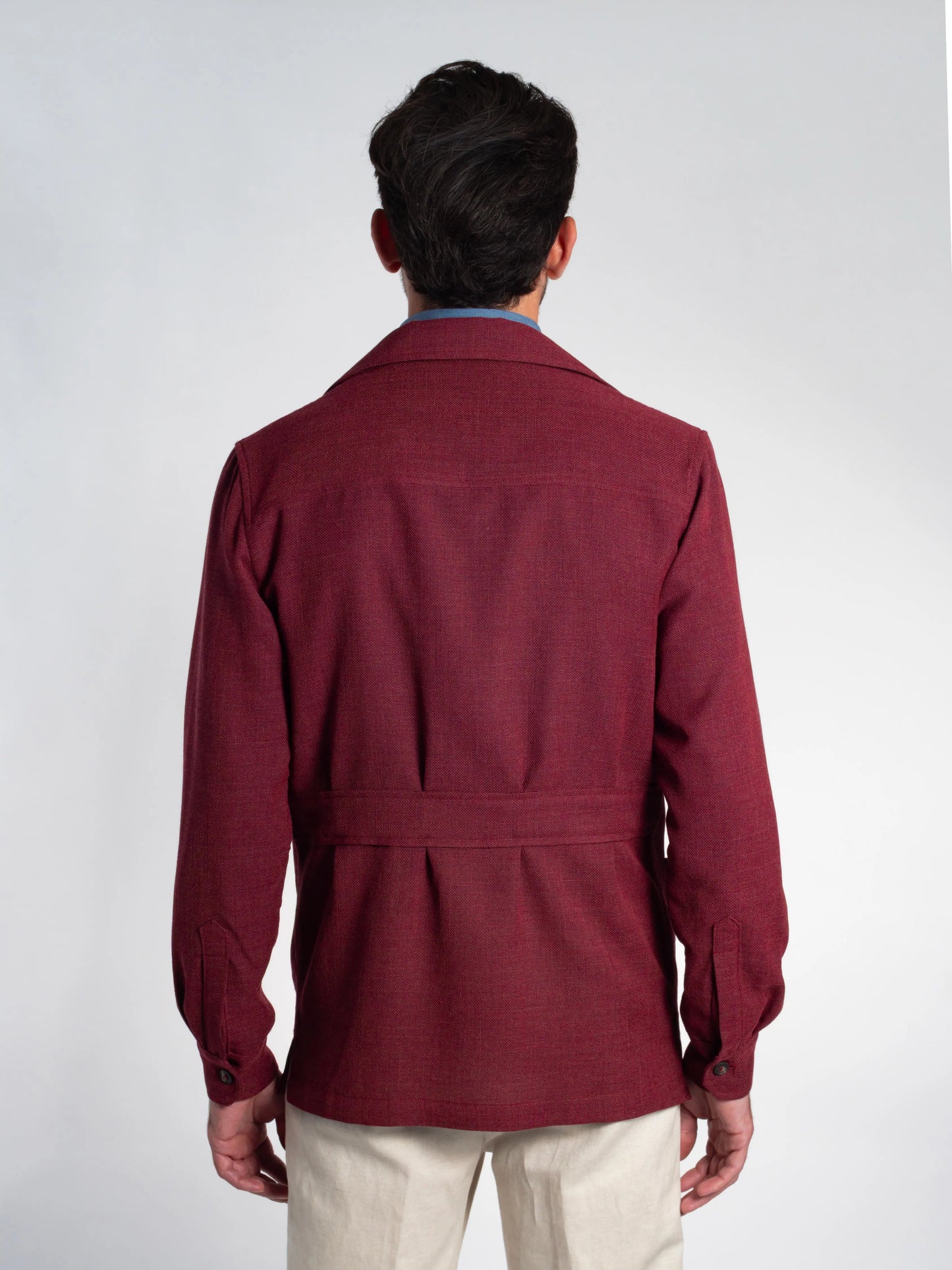 VESTE SAHARIENNE TONIO LAINE FROIDE BORDEAUX FRIMAIRE PARIS