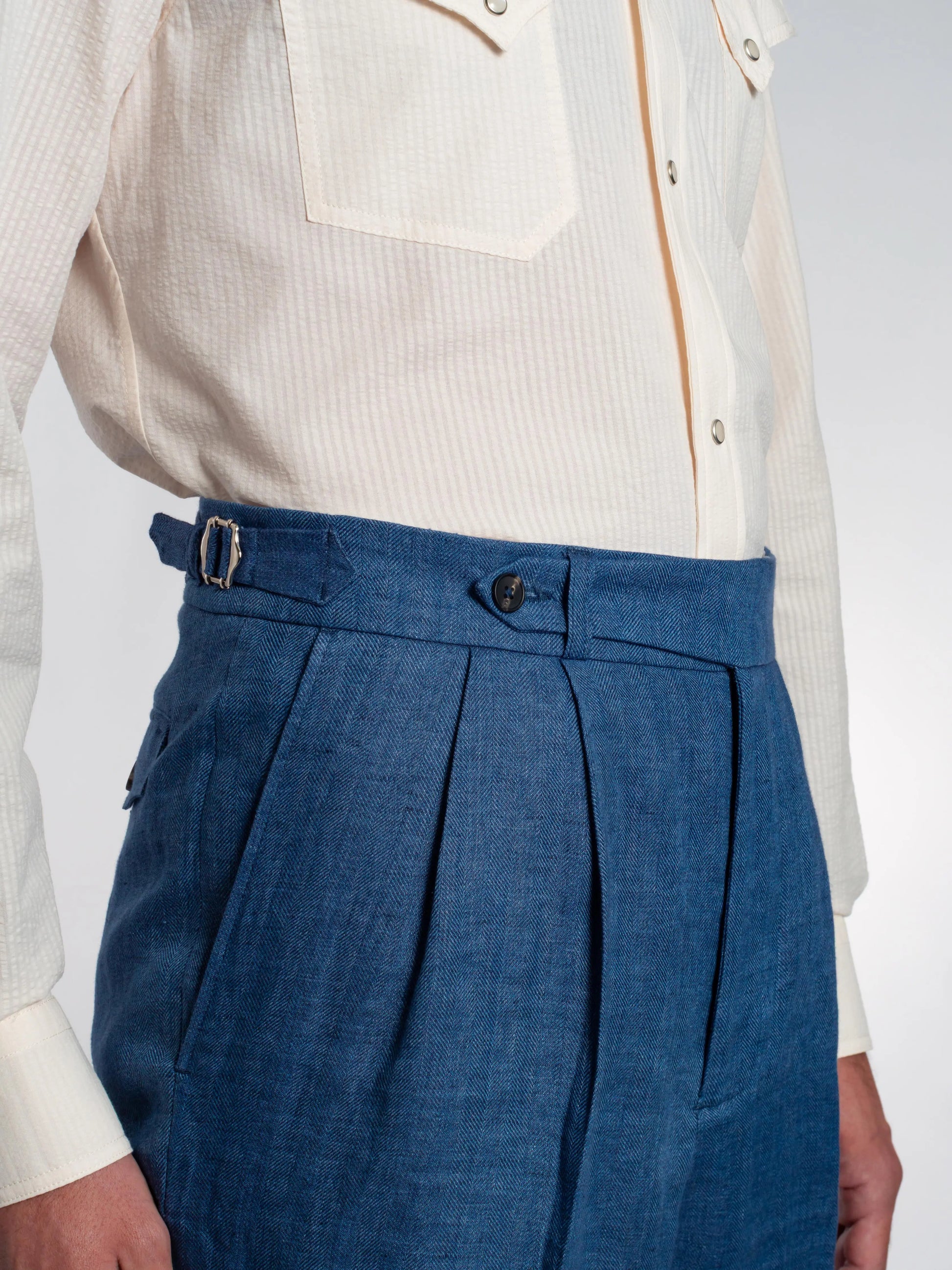 CHEMISE POLNA SEERSUCKER ÉCRU Frimaire Paris