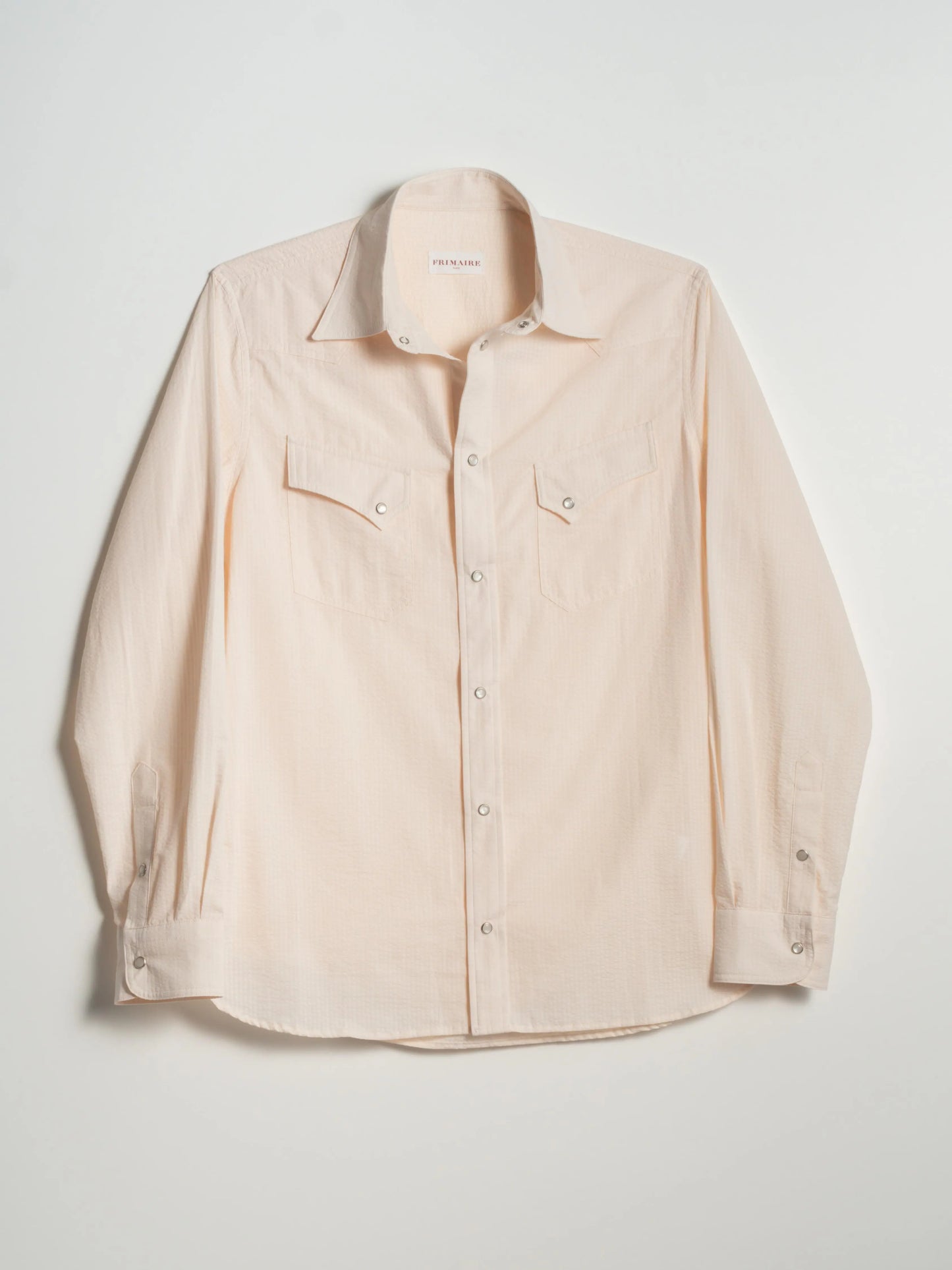 CHEMISE POLNA SEERSUCKER ÉCRU Frimaire Paris