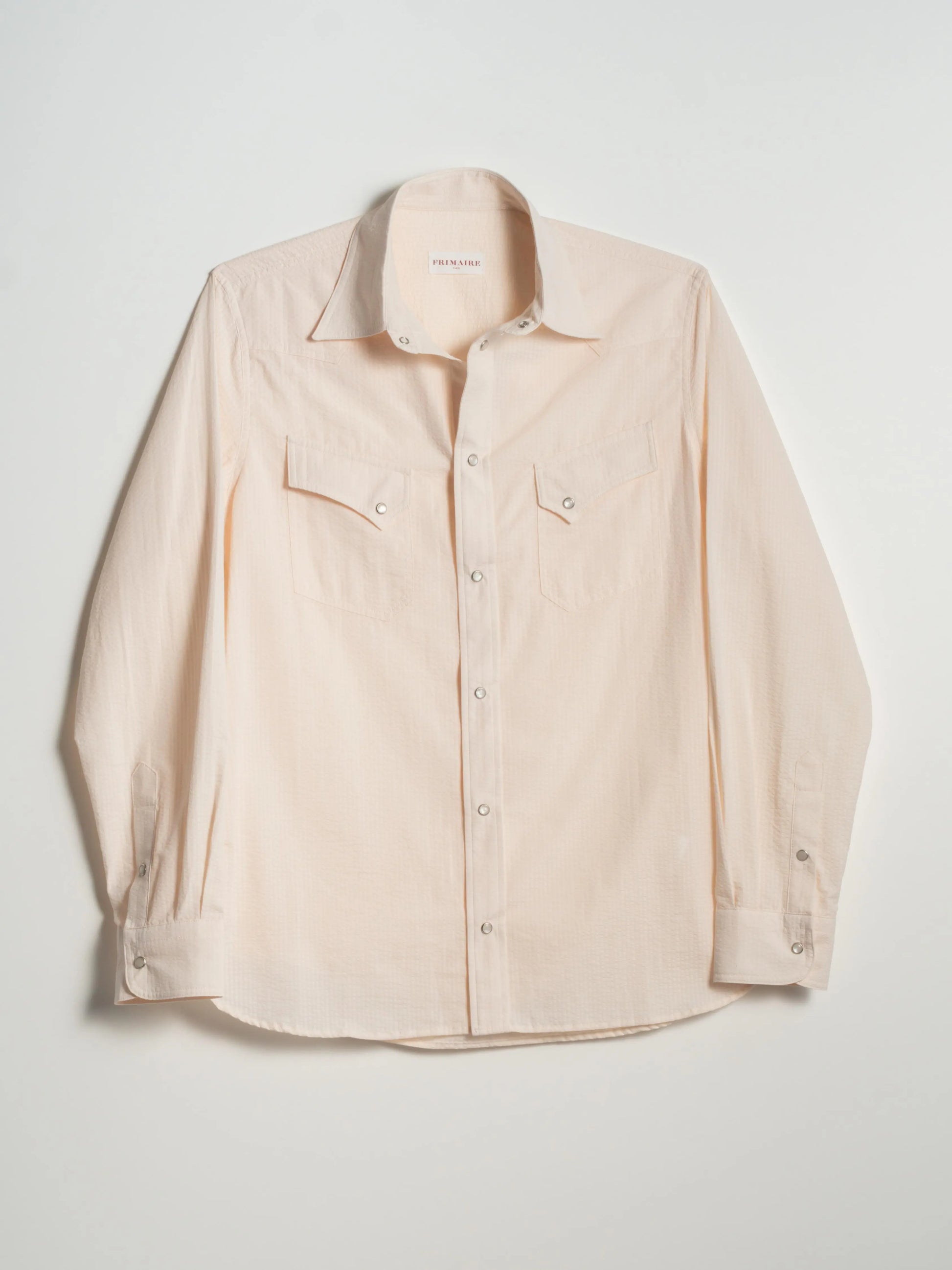 CHEMISE POLNA SEERSUCKER ÉCRU Frimaire Paris
