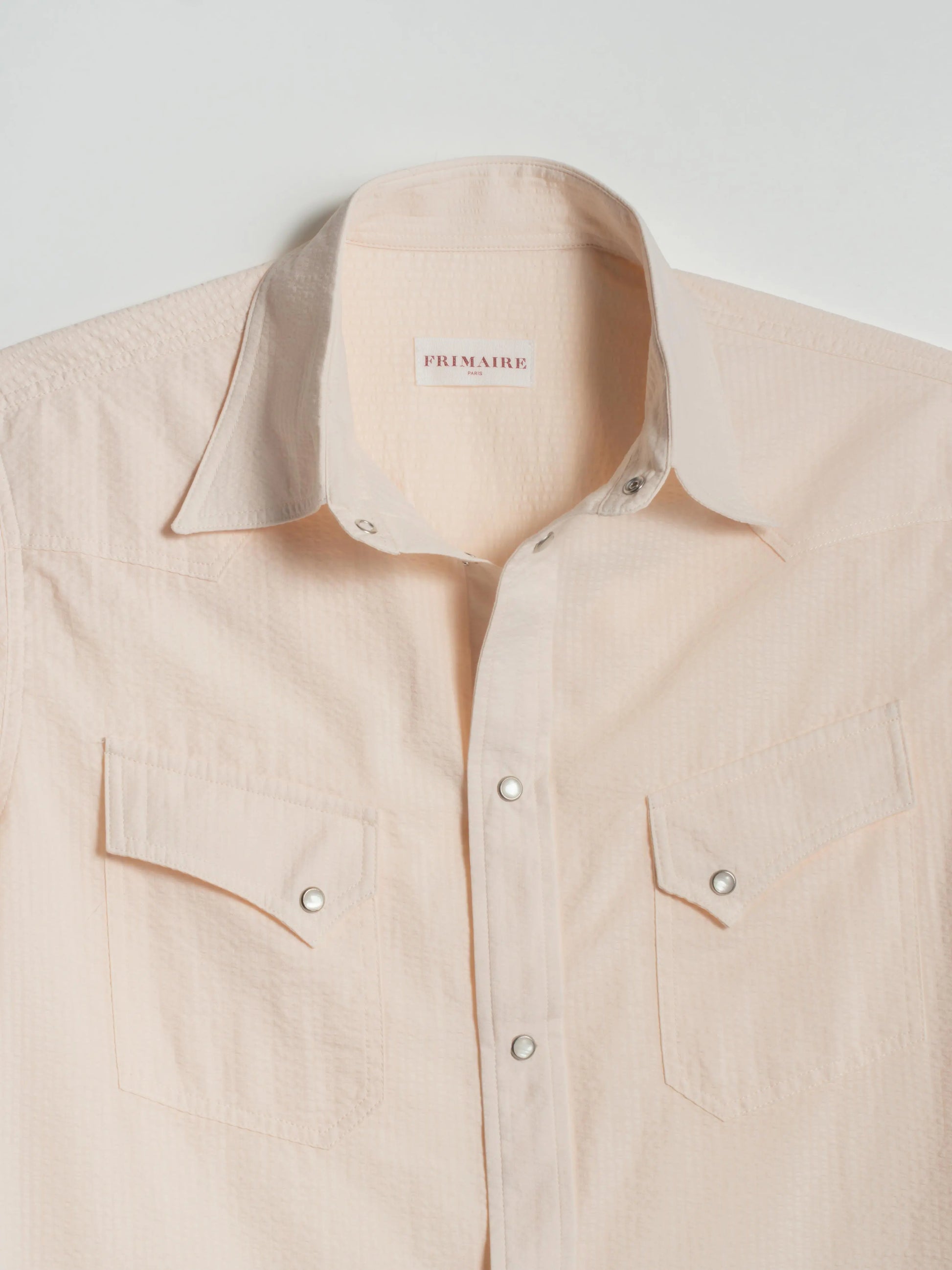 CHEMISE POLNA SEERSUCKER ÉCRU Frimaire Paris