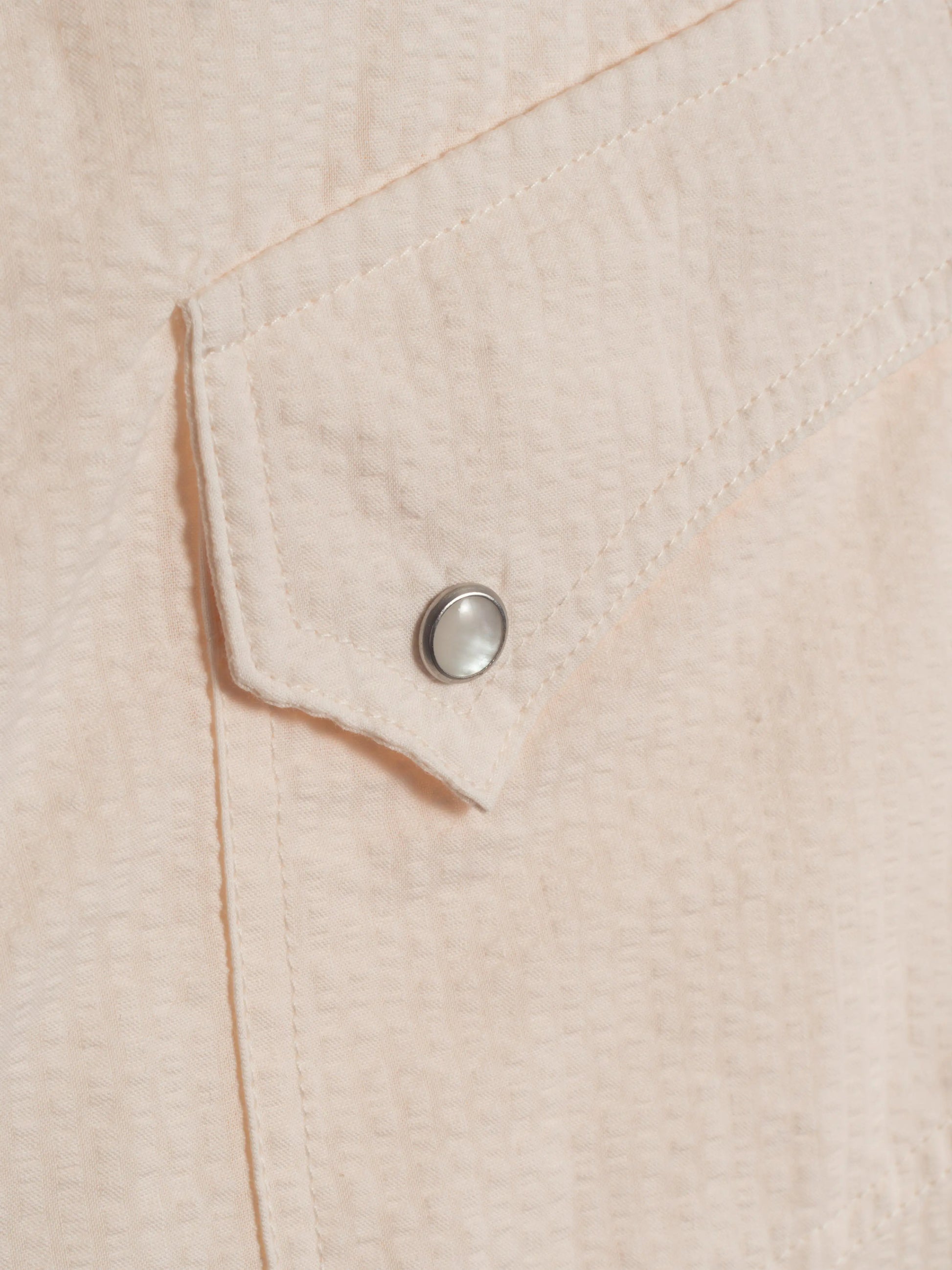 CHEMISE POLNA SEERSUCKER ÉCRU Frimaire Paris