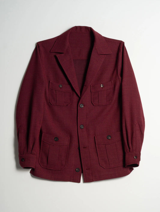 VESTE SAHARIENNE TONIO LAINE FROIDE BORDEAUX FRIMAIRE PARIS