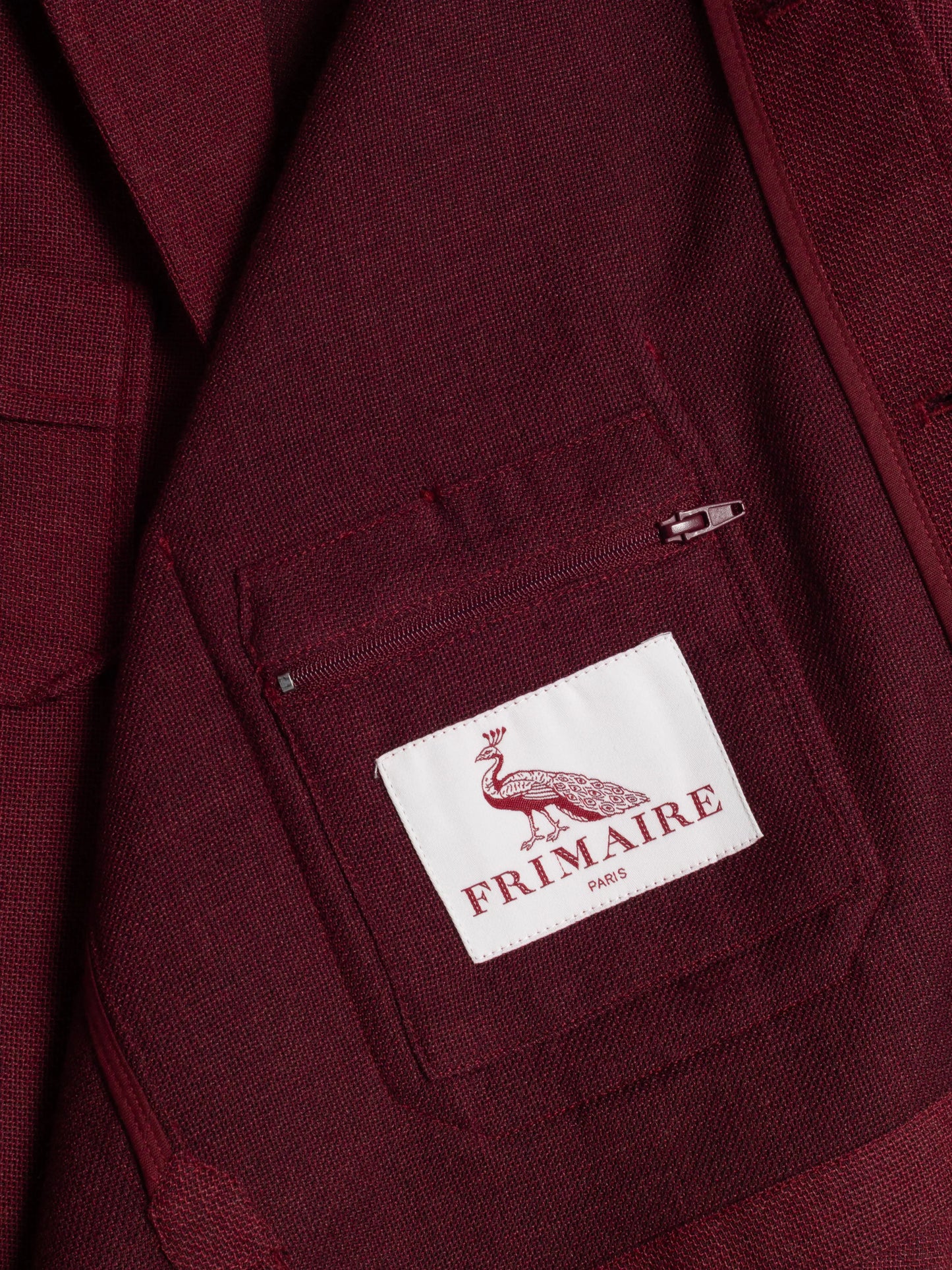 VESTE SAHARIENNE TONIO LAINE FROIDE BORDEAUX FRIMAIRE PARIS