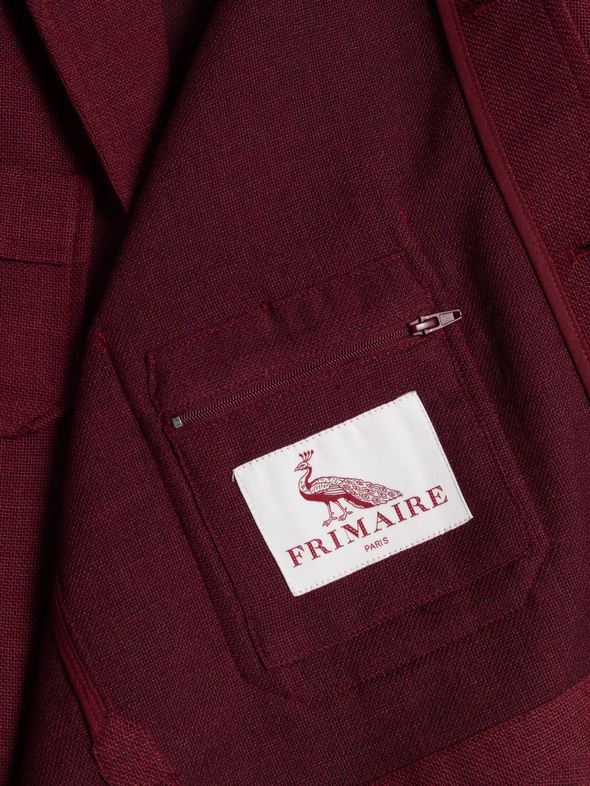 VESTE SAHARIENNE TONIO LAINE FROIDE BORDEAUX FRIMAIRE PARIS