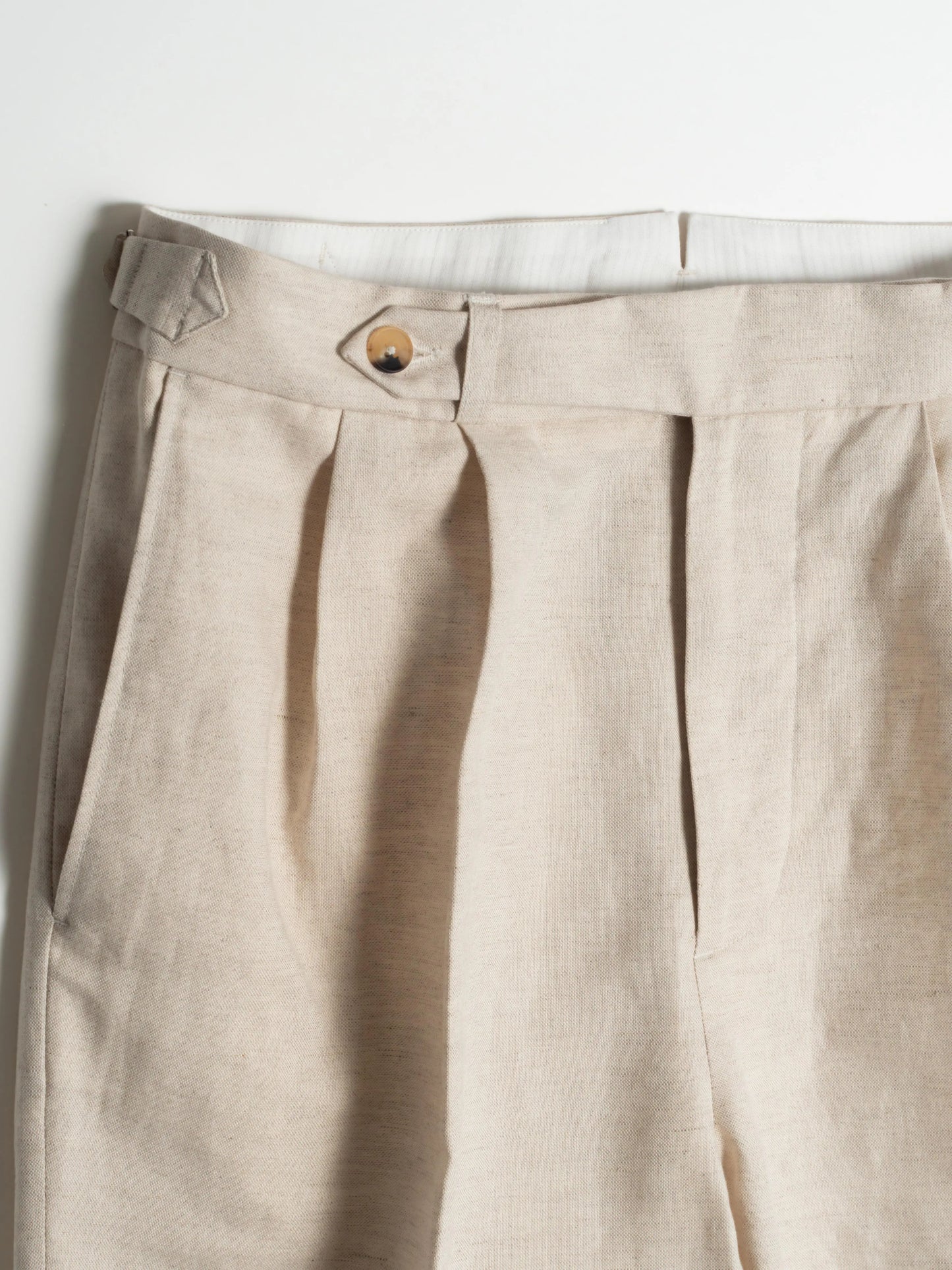 PANTALON ALLURE COTON/LIN ÉCRU FRIMAIRE PARIS