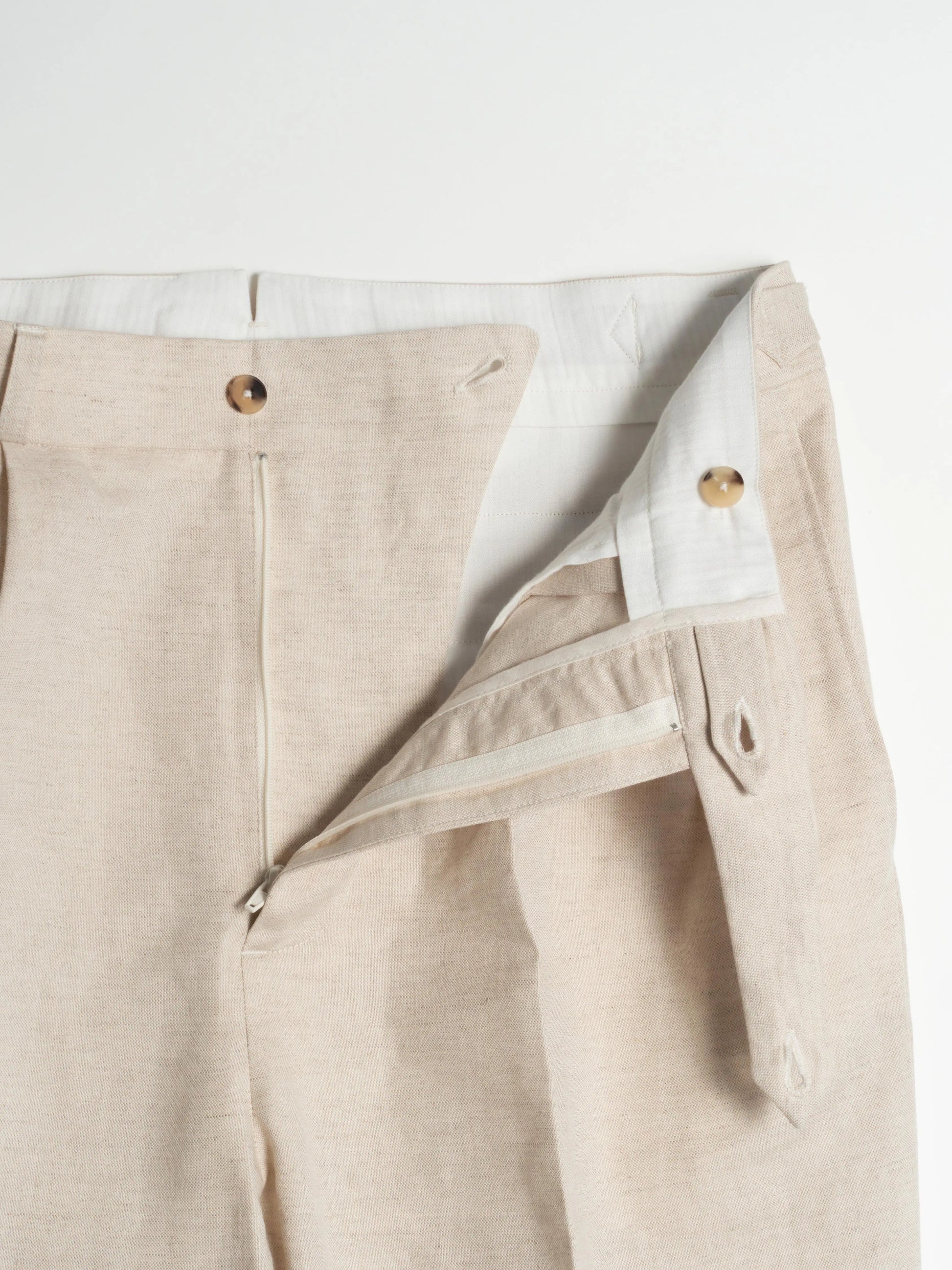 PANTALON ALLURE COTON/LIN ÉCRU FRIMAIRE PARIS