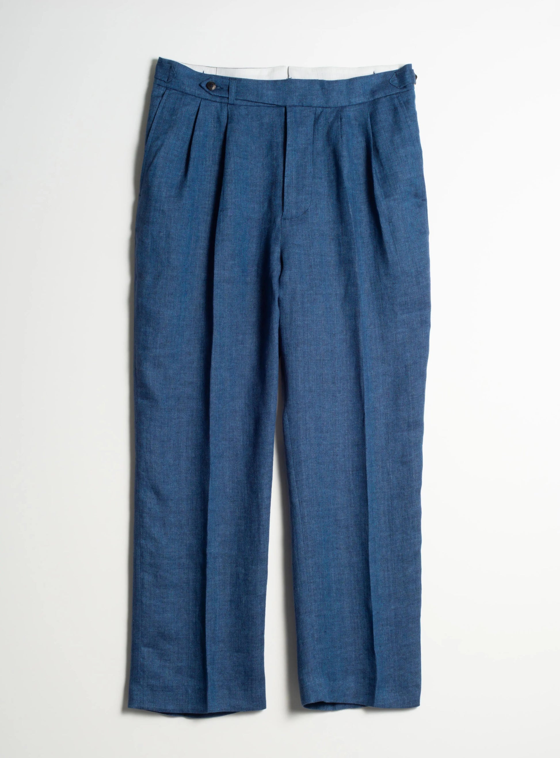 COSTUME 100% LIN BLEU FRIMAIRE PARIS