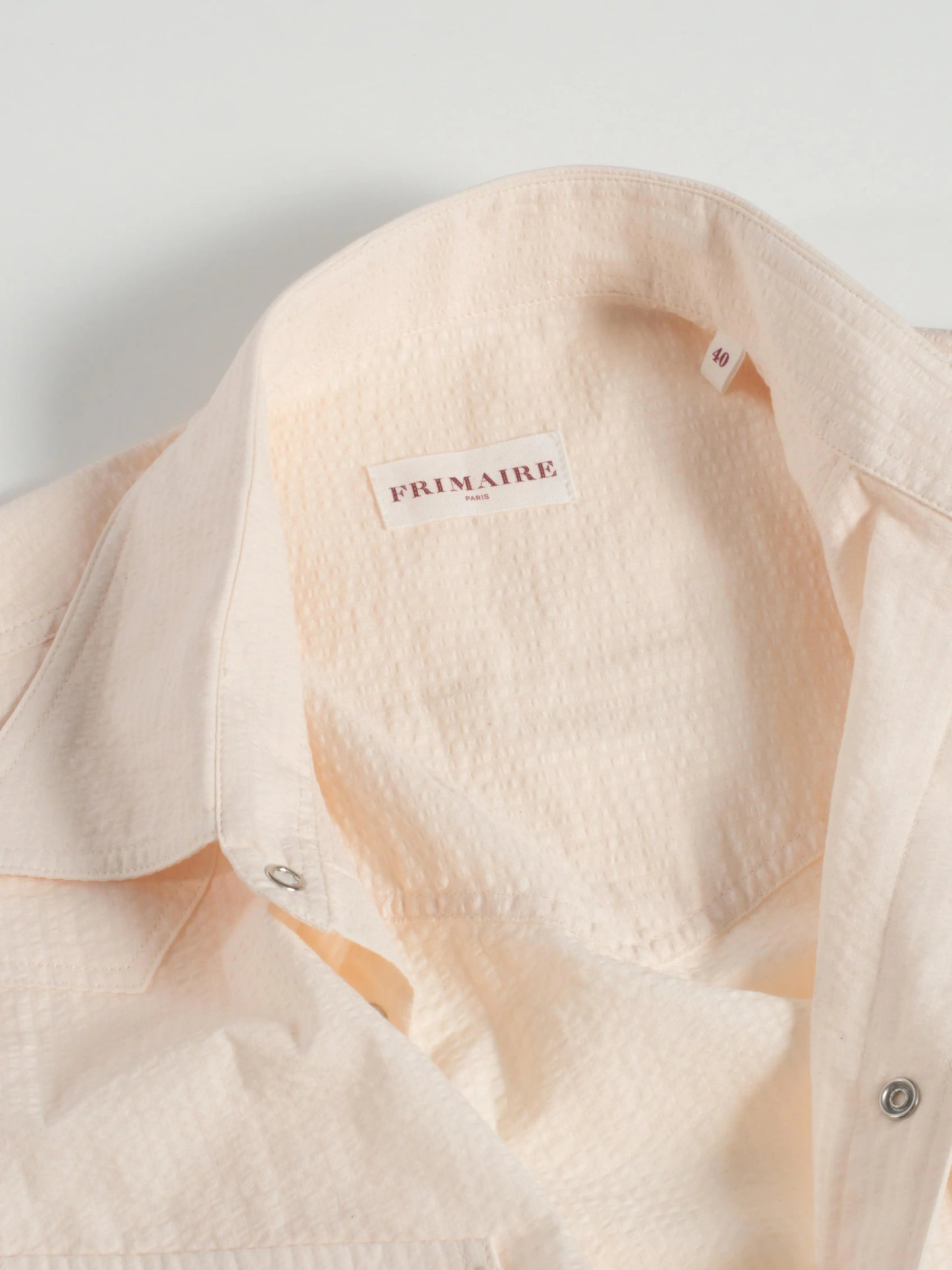 CHEMISE POLNA SEERSUCKER ÉCRU Frimaire Paris